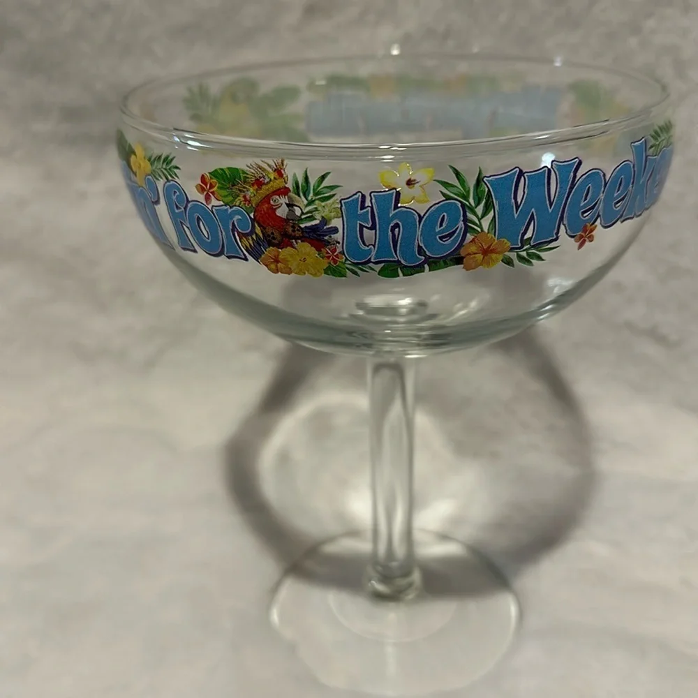 Margaritaville Margarita Glass Livin’ for the weekend